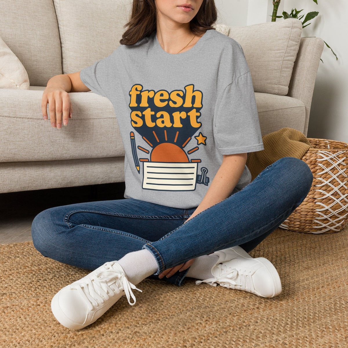 Fresh Start T-Shirt – Retro Sunrise Graphic  - Trending Now - August 2026