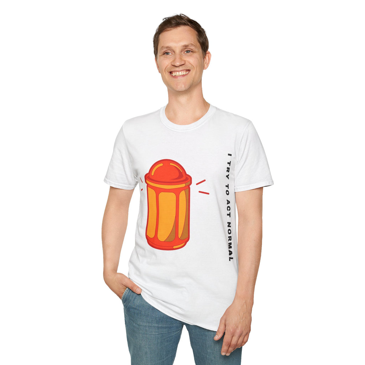 T-Shirt — 'I Try to Be a Grown-Up' Cartoon Fire Hydrant Graphic Tee - Trending Now - September 2026