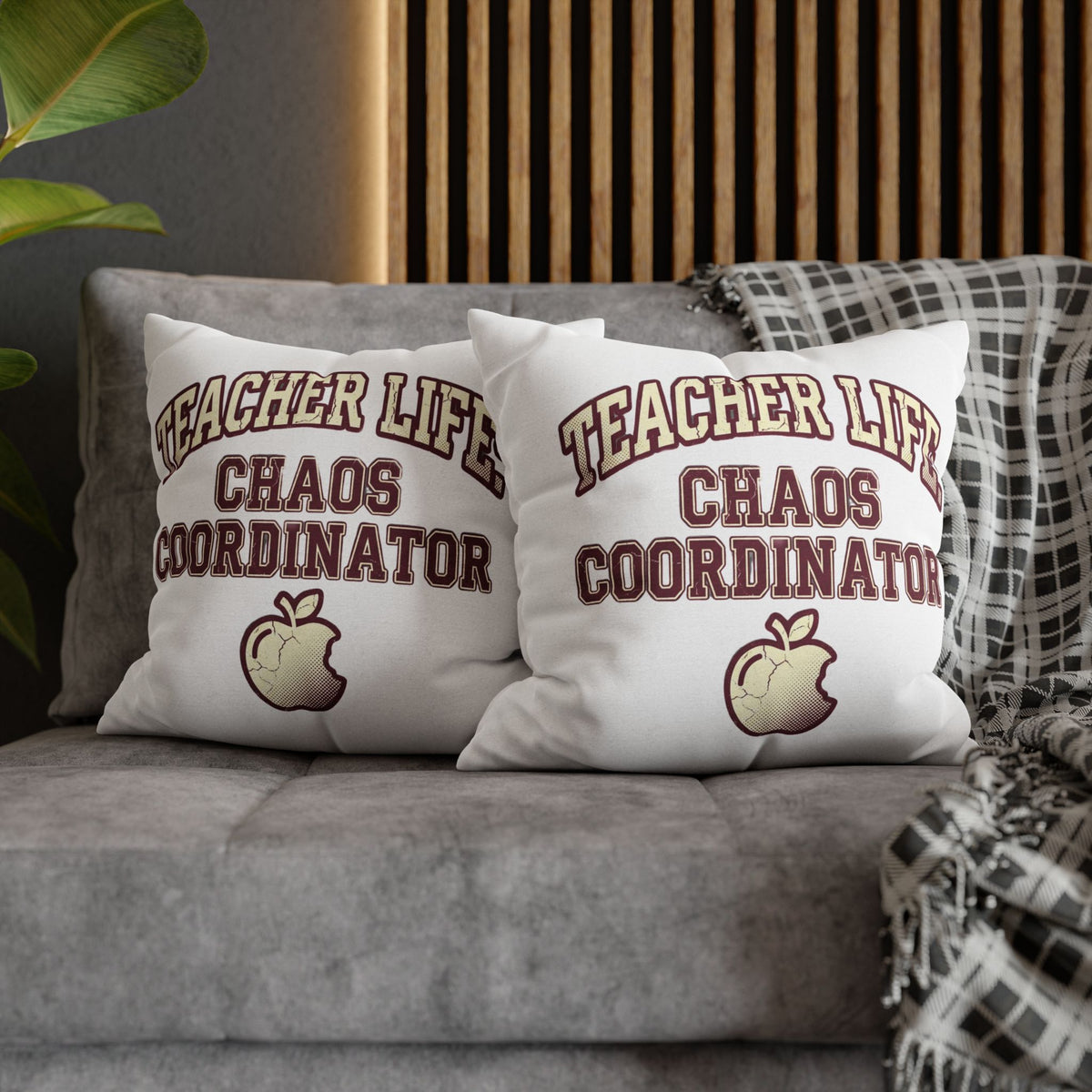 Funny Teacher Life Chaos Coordinator Pillowcase — Funny Teacher Gift