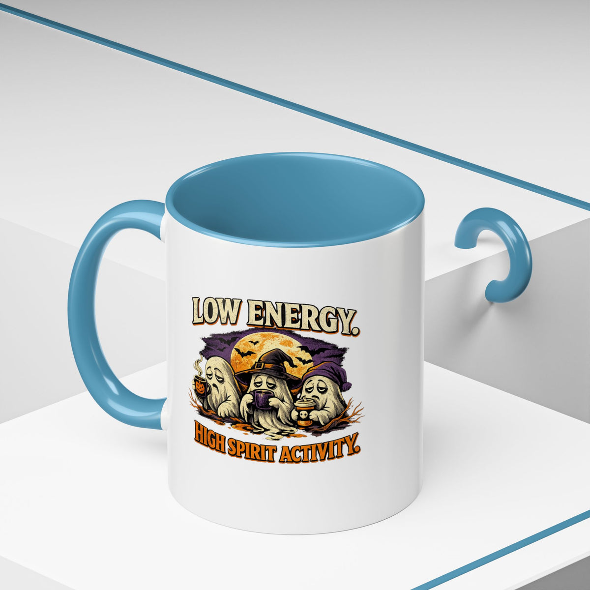 Halloween  Low Energy High Spirit  Accent Coffee Mug