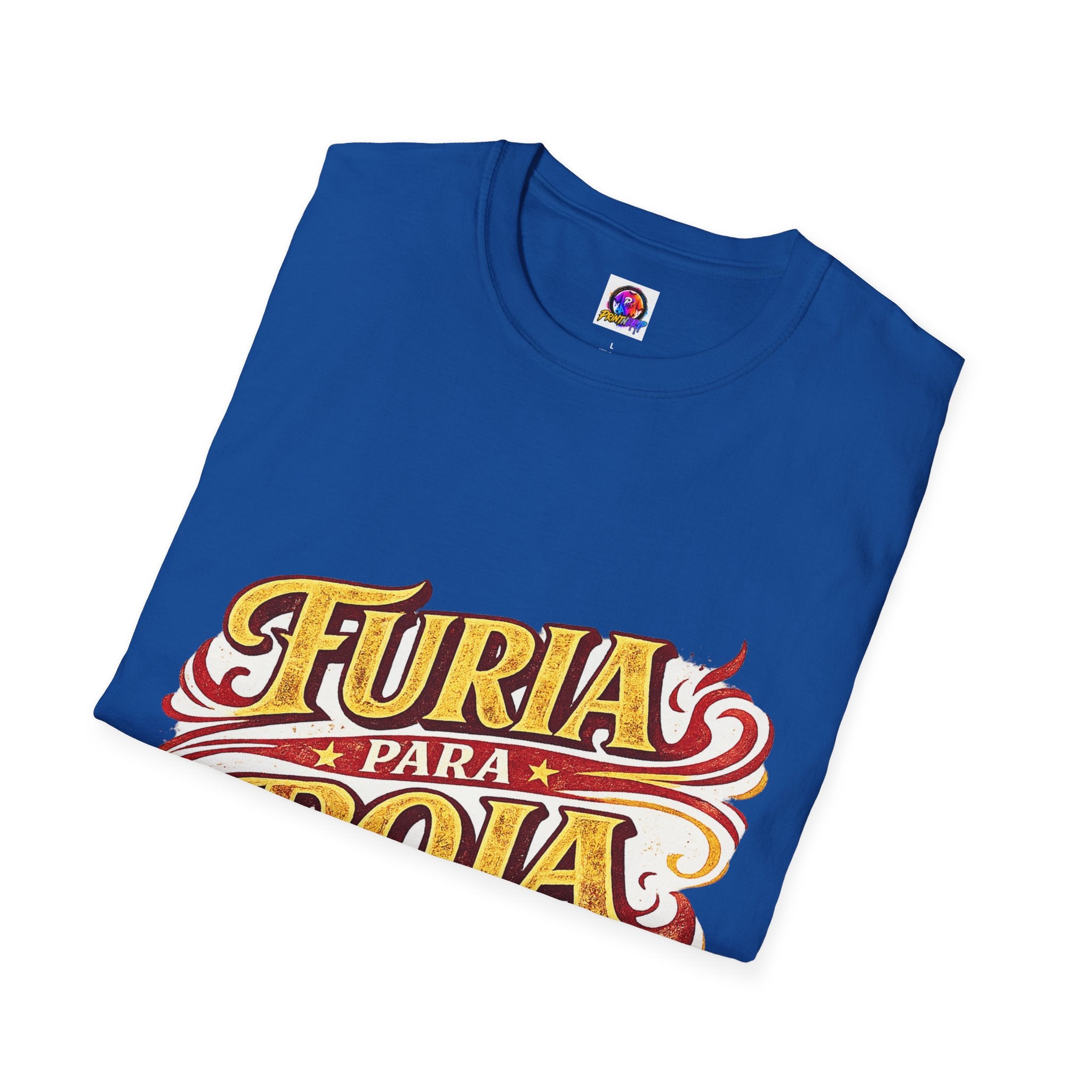 Spain Furia Para Roja T-Shirt — Vintage Flame Spanish Pride Soccer Tee