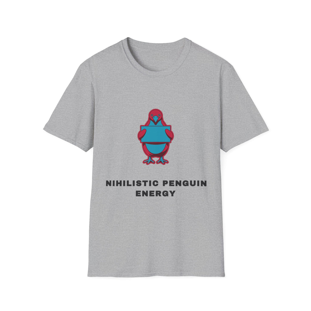 Minimalist Athletic Penguin T-Shirt — "Minimalistic Penguin Energy" Design - Trending Now - September 2026