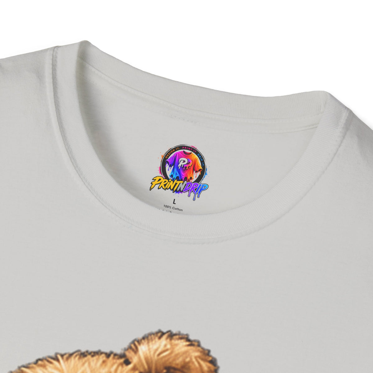Childhood Cancer Awareness Teddy T-Shirt — "Stronger Brighter Kinder Braver"