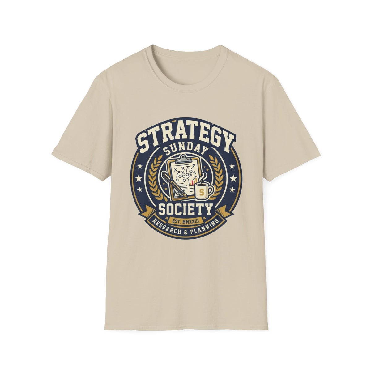 Strategy Society Sunday T‑Shirt — Retro Emblem Gaming / Strategy Club Tee - Trending Now - August 2026