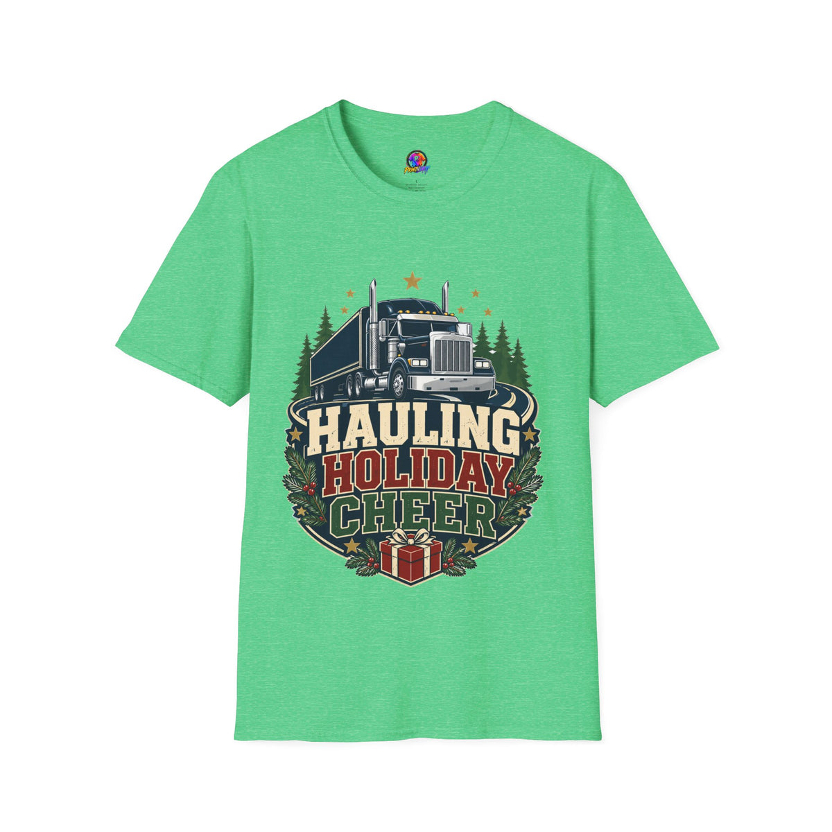 Christmas Truck T‑Shirt — "Hauling Holiday Cheer" Festive Trucker Tee
