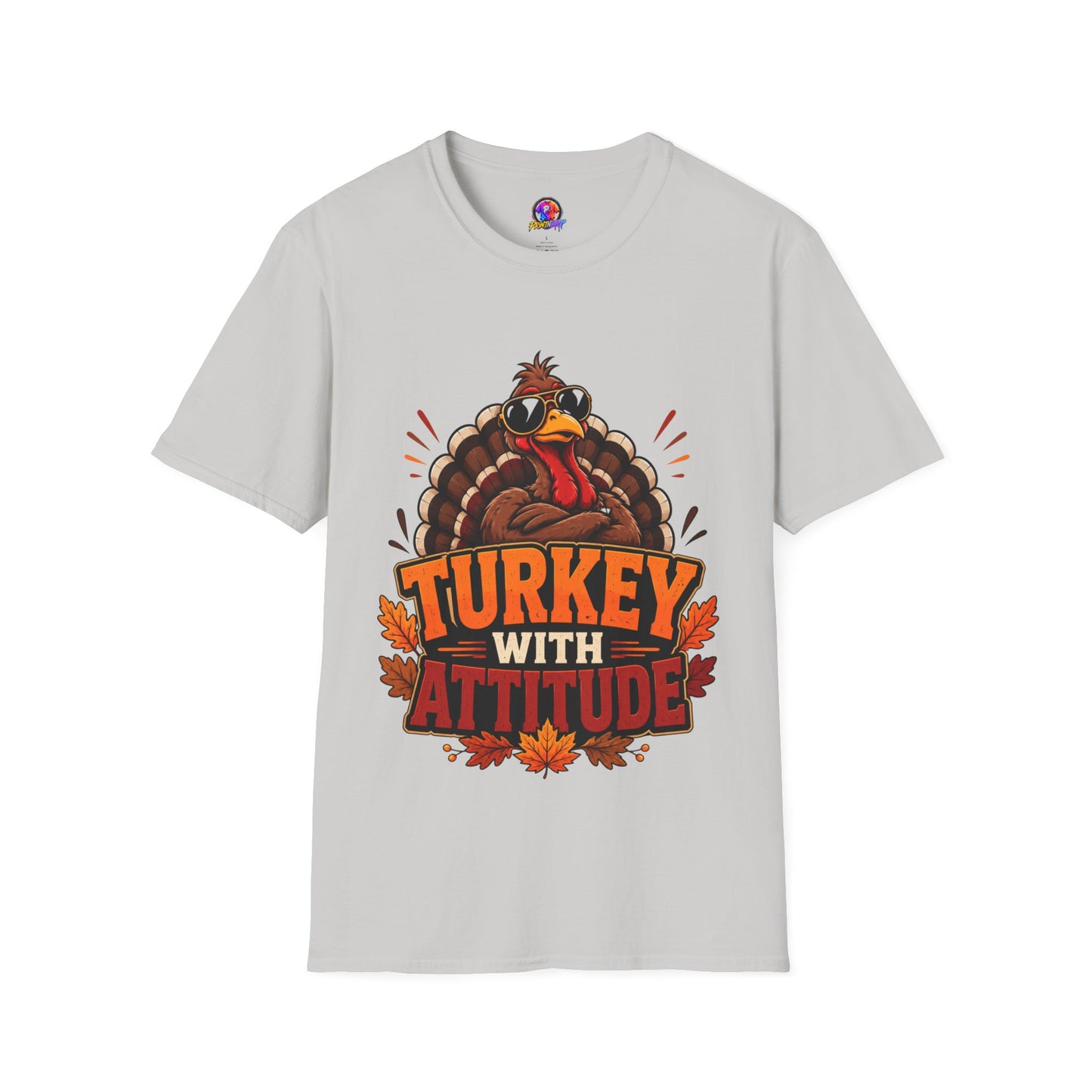 Turkey With Attitude T-Shirt — Funny Thanksgiving Turkey Graphic Tee