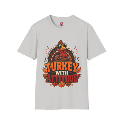 Turkey With Attitude T-Shirt — Funny Thanksgiving Turkey Graphic Tee