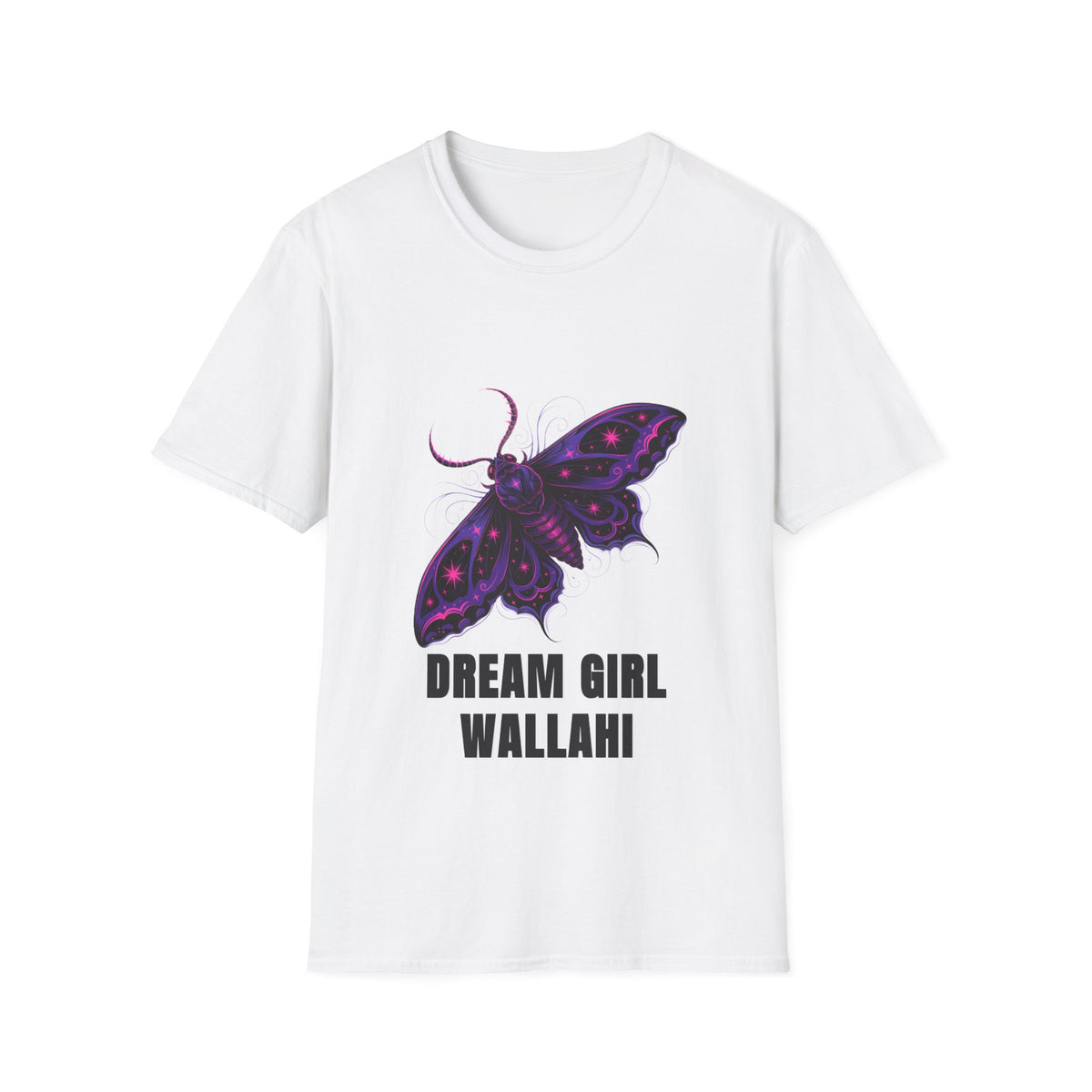 Dream Girl Wallahi Moth T-Shirt - Celestial Goth Graphic Tee - Trending Now - September 2026