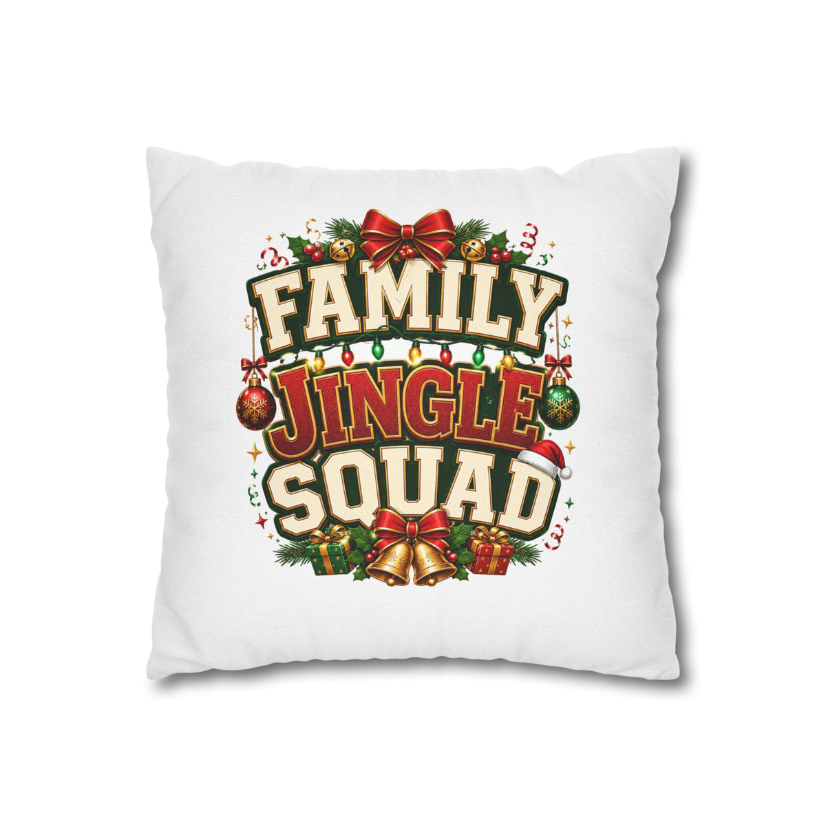 Christmas Pillowcase Family Jingle Squad Christmas Pillowcase