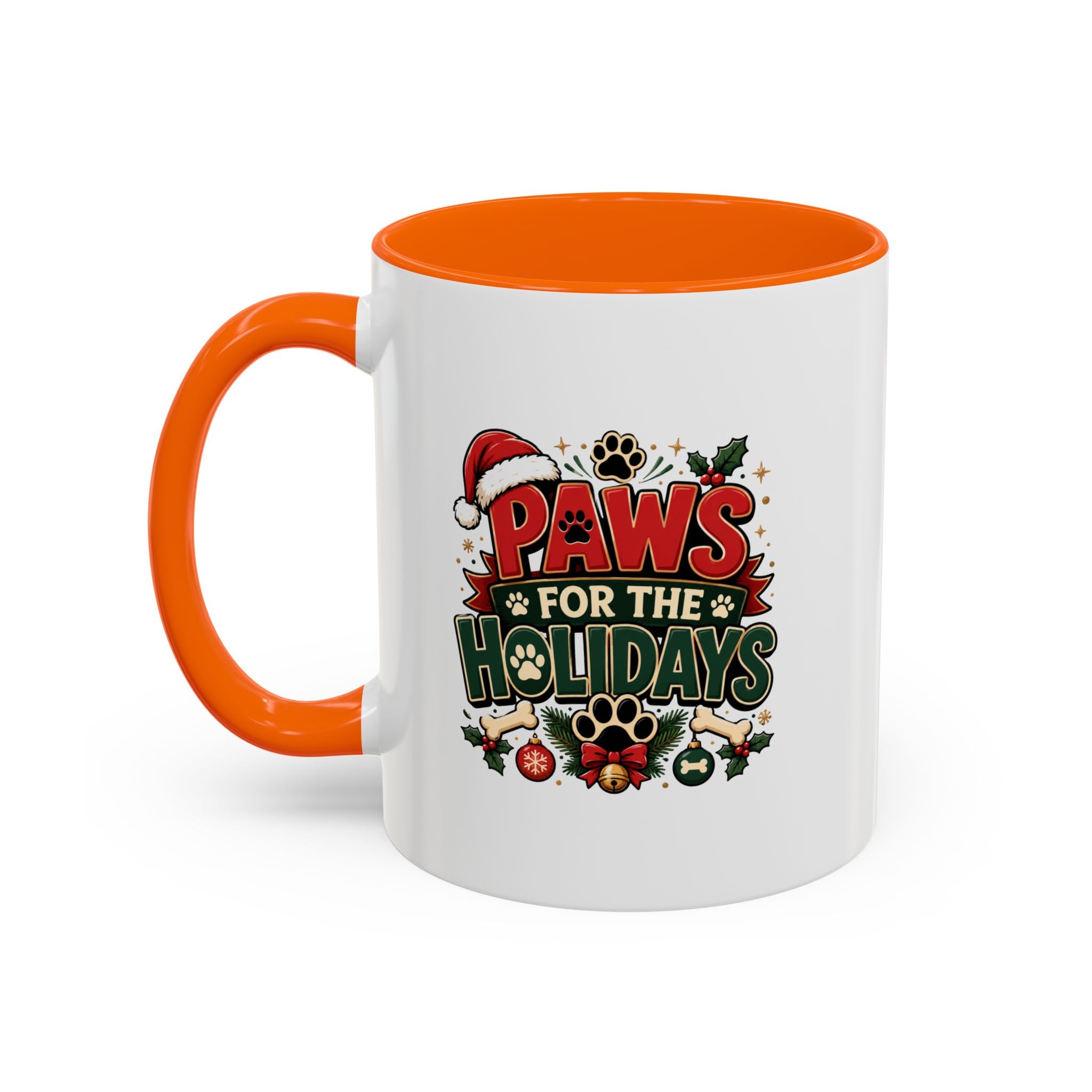 Paws for the Holidays Coffee Mug - Festive Pet Lover Accent Mug