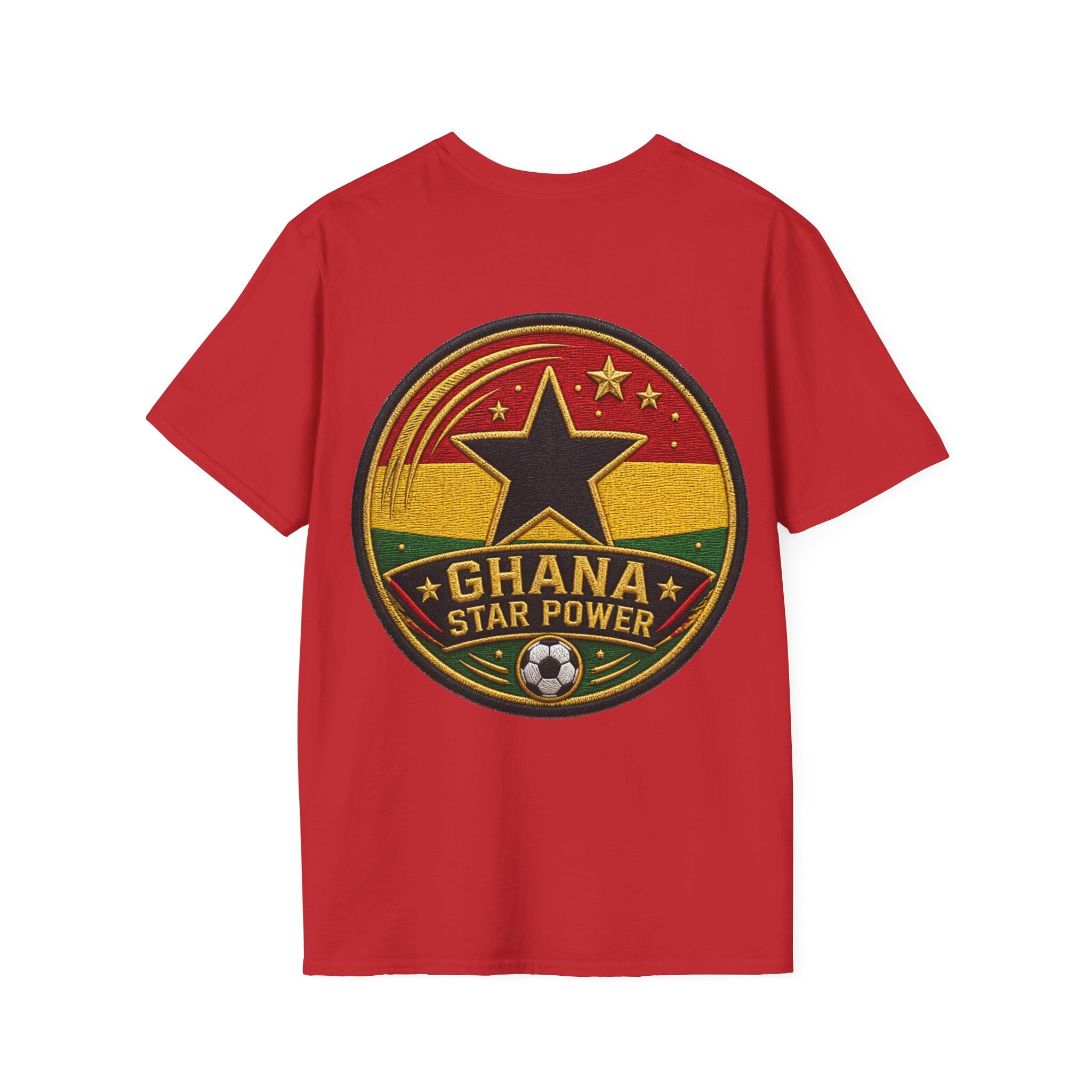 Ghana Star Power Soccer T-Shirt — Afro Football Fan Tee - Ghana T-Shirt