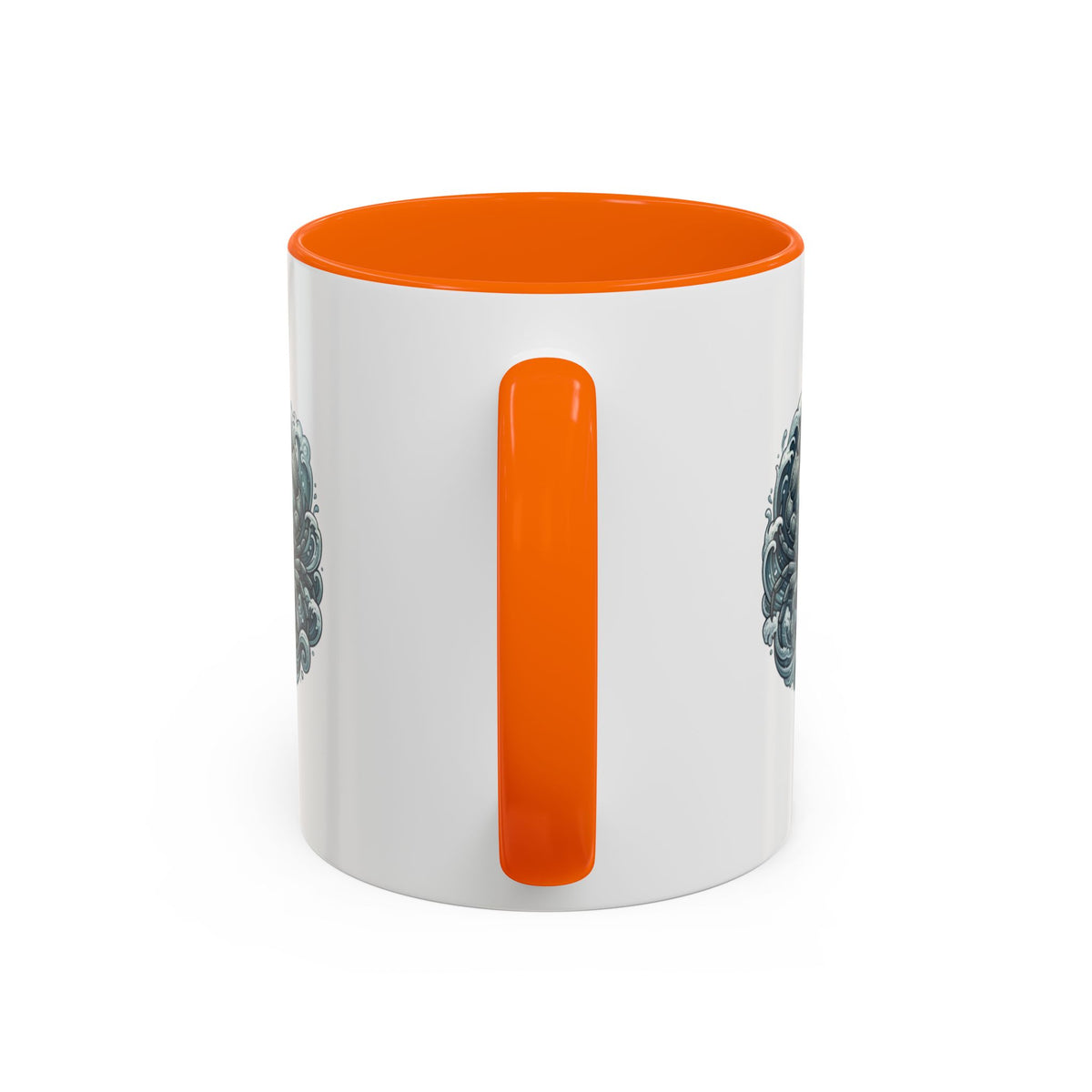 Cancer Zodiac Crab Ocean Crest Accent Coffee Mug