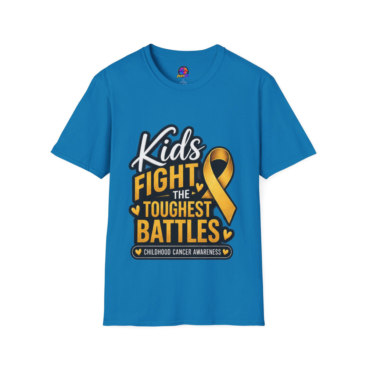 Kids Fight the Toughest Battles Childhood Cancer Awareness T-Shirt