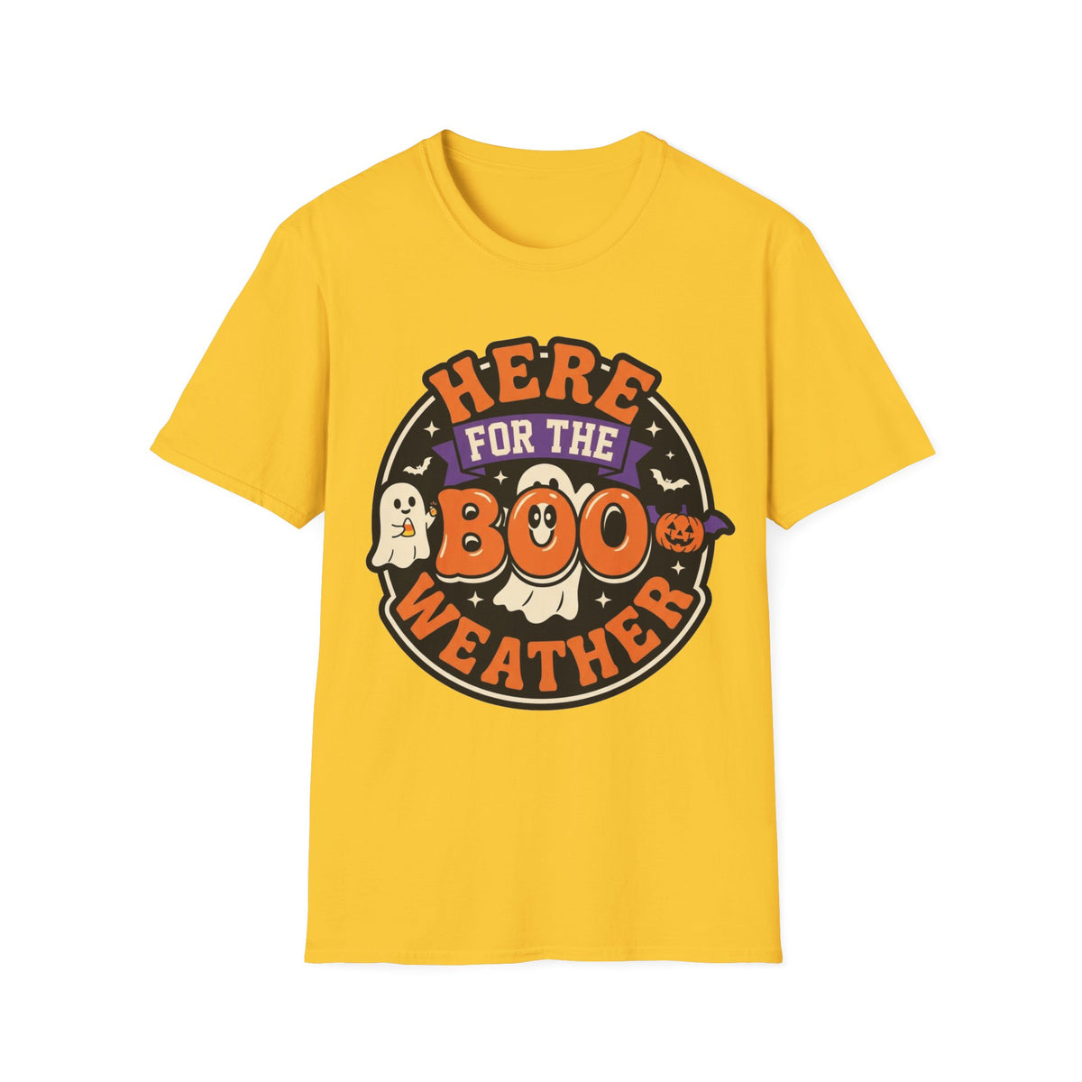 Halloween 'Here for the Boo Weather' T-Shirt - Trending Now - August 2026