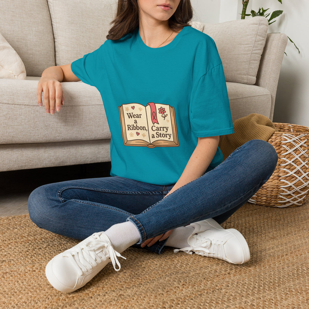 Book Lover T‑Shirt — "Wear a Ribbon, Carry a Story" Vintage Open Book Design - Trending Now - October 2026
