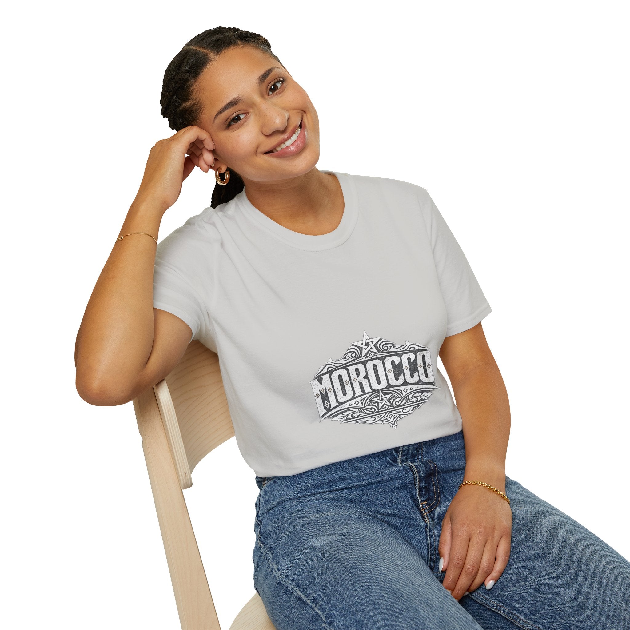 Morocco Vintage Graphic T-Shirt — Travel Tee with Ornamental Crest