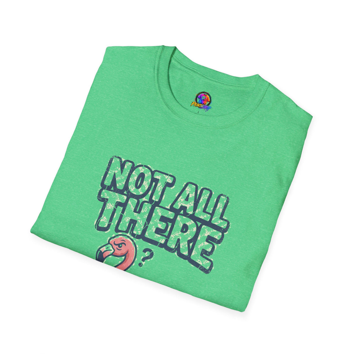 Funny And Witty Not All There Flamingo T-Shirt — Funny Quirky Graphic Tee
