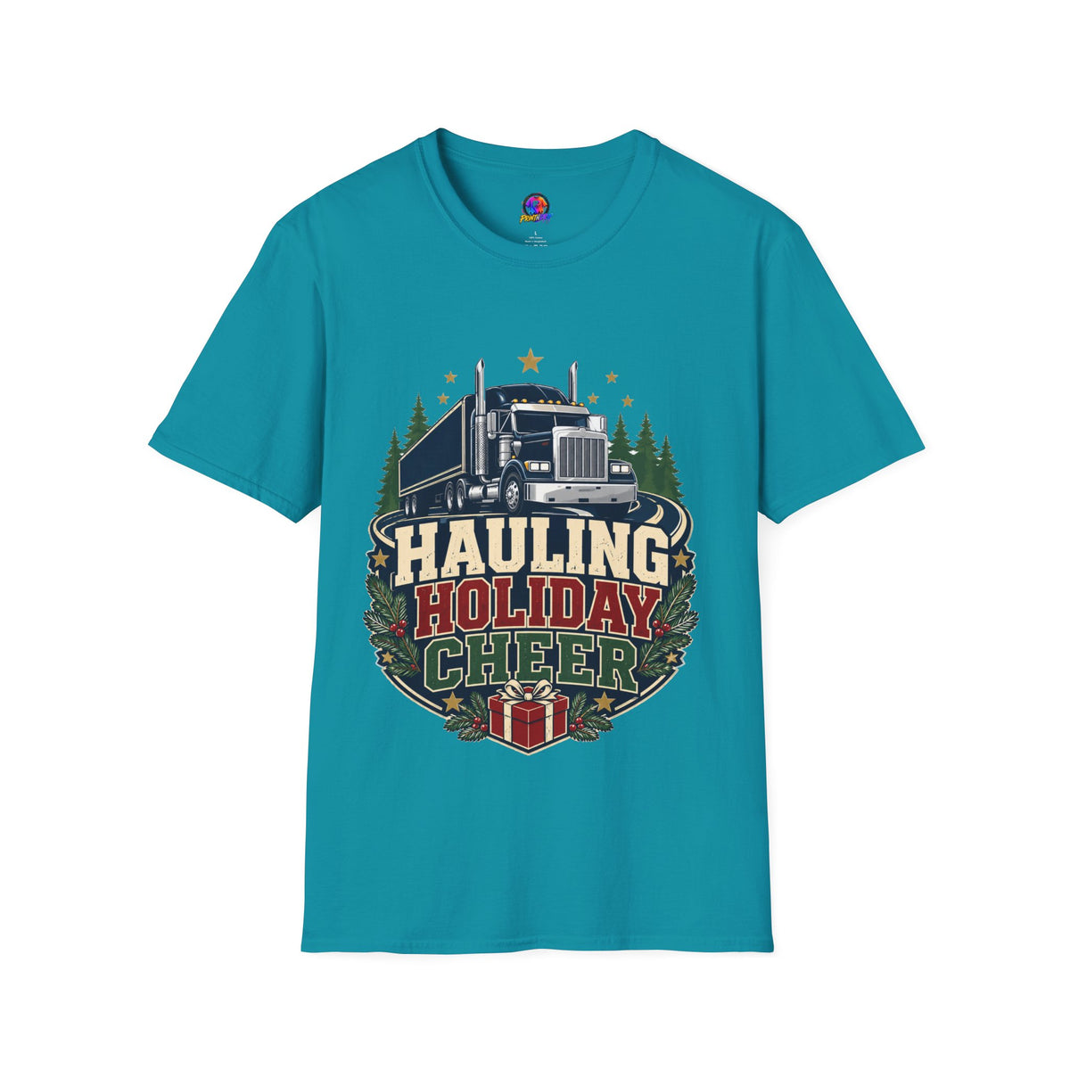 Christmas Truck T‑Shirt — "Hauling Holiday Cheer" Festive Trucker Tee