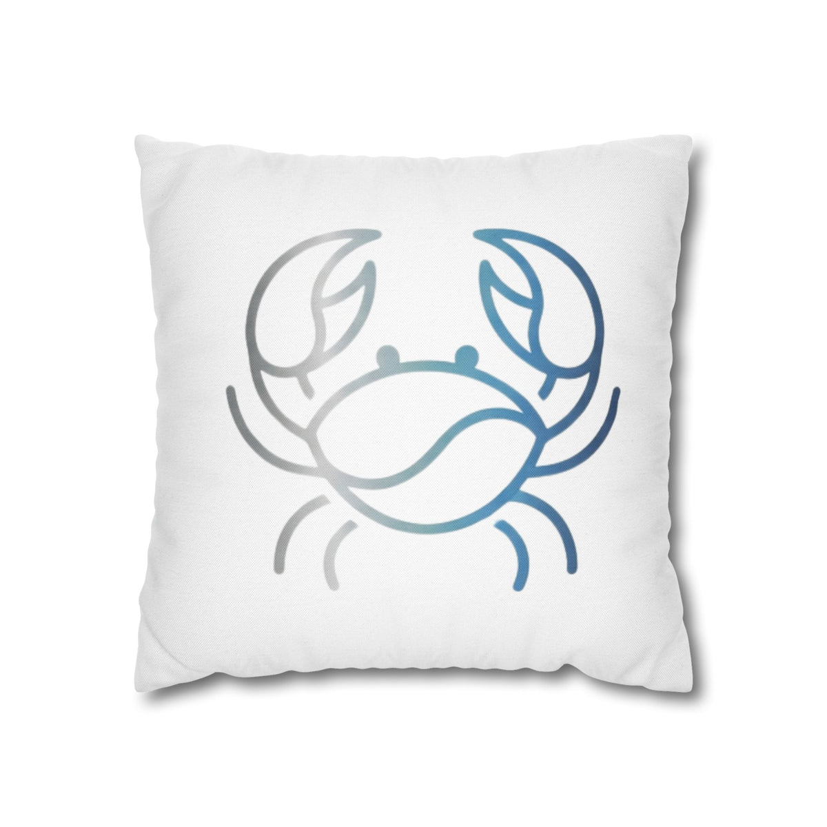 Cancer Zodiac Crab Coastal Throw Pillowcase — Nautical Beach Decor