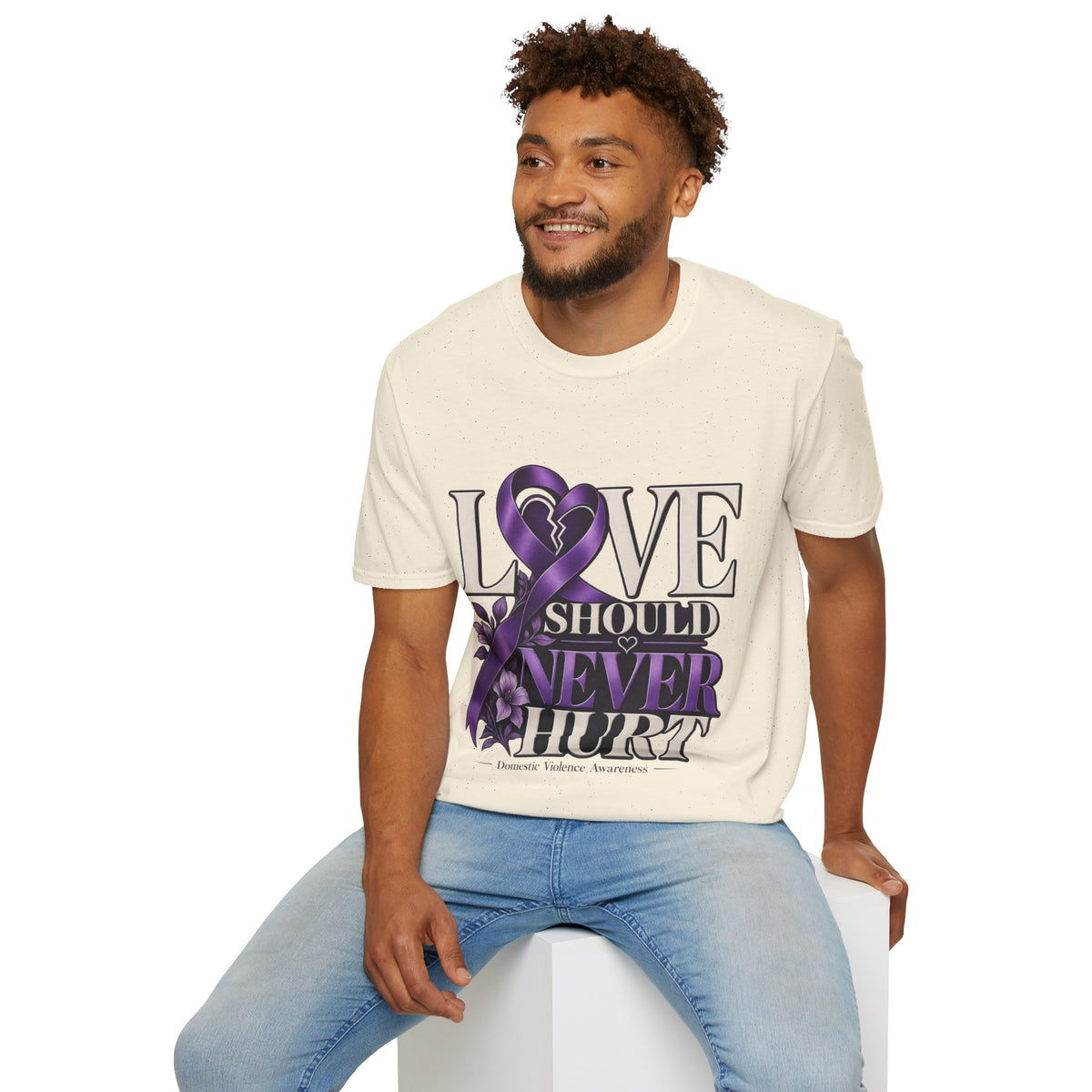 Love Should Never Hurt Domestic Violence Awareness T-Shirt