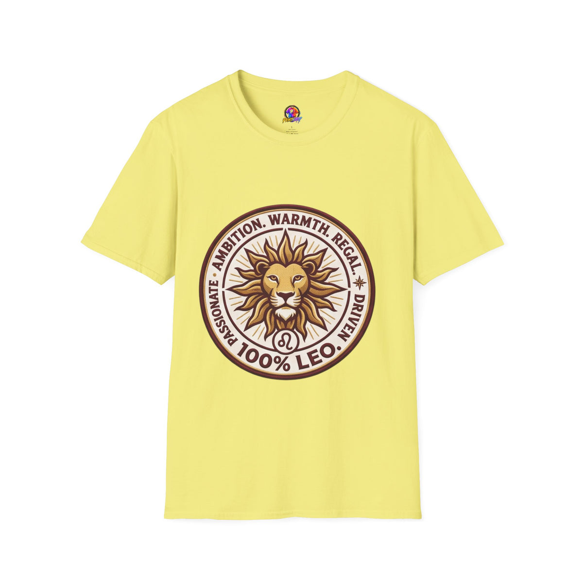 Leo Zodiac Lion T-Shirt — Ambition, Warmth & Regal Pride Graphic Tee