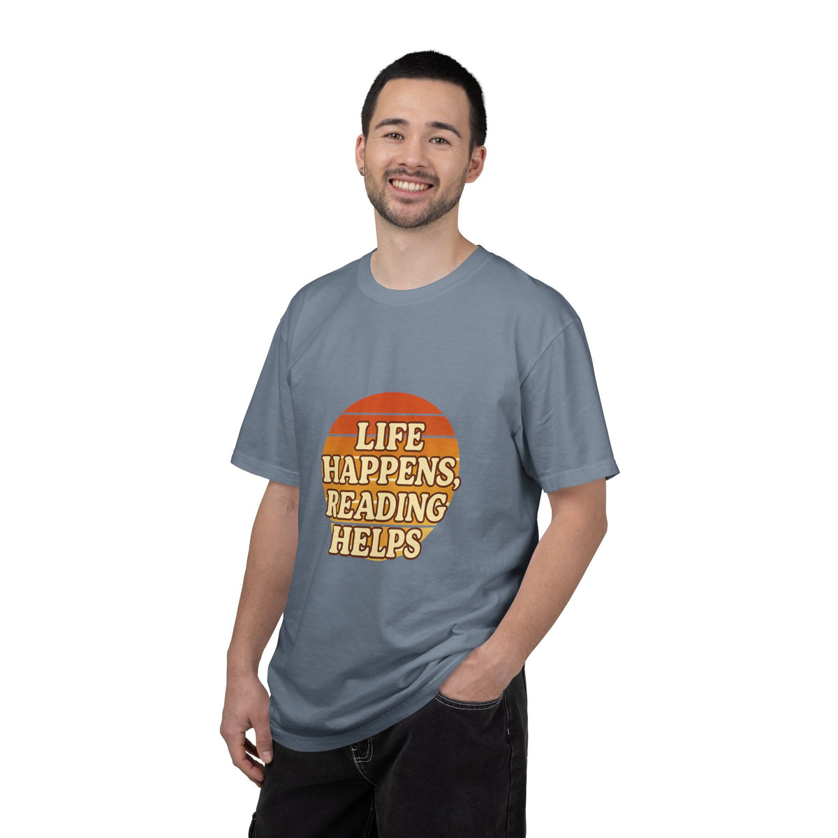 Reading Helps T-Shirt — "Life Happens, Reading Helps" Retro Book Tee - Trending Now - October 2026