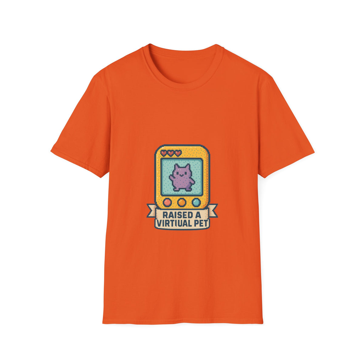 Raised a Virtual Pet T-Shirt — Retro Tamagotchi Gaming Tee - Trending Now - October 2026
