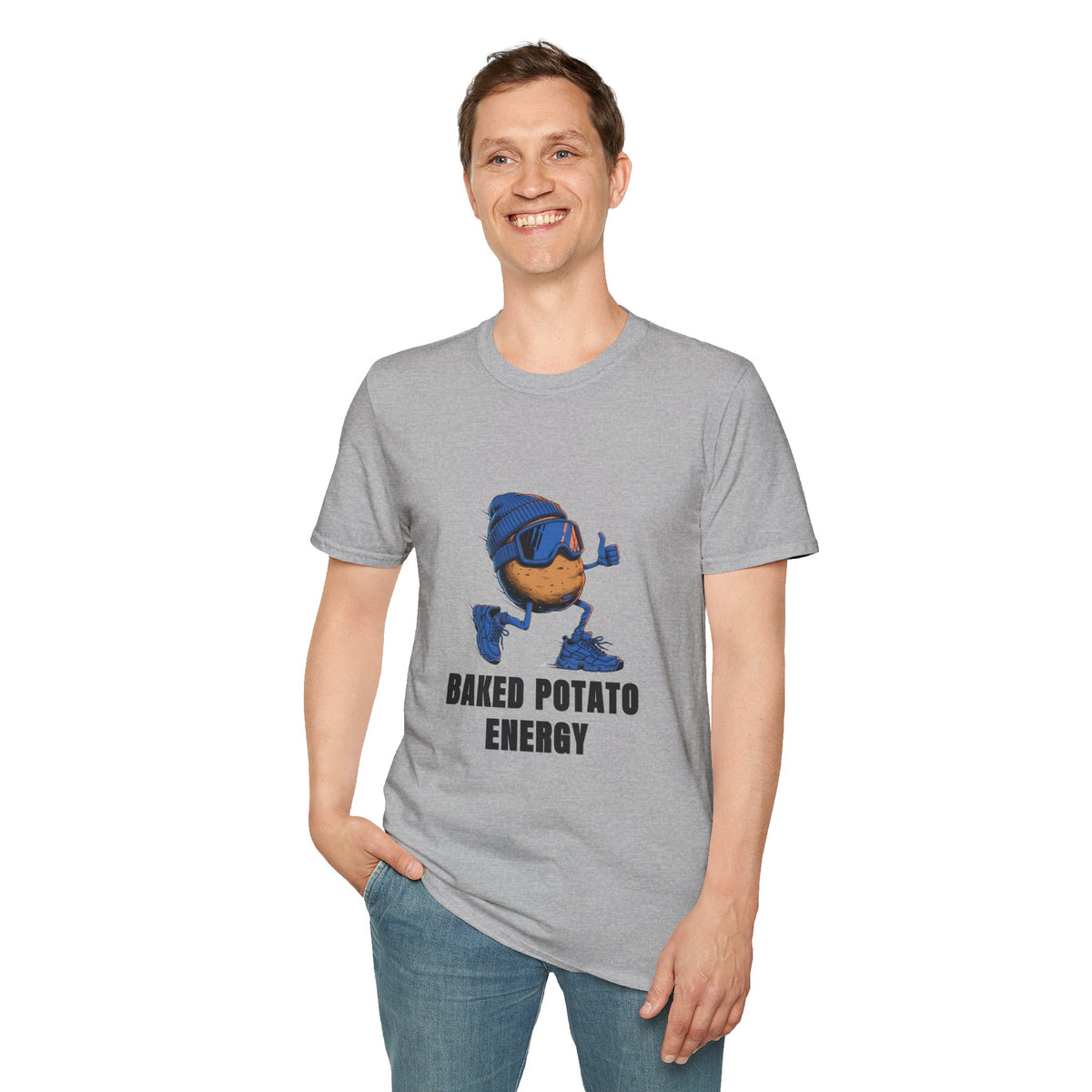 Baked Potato Energy T-Shirt — Cute Thumbs-Up Potato Graphic Tee - Trending Now - August 2026