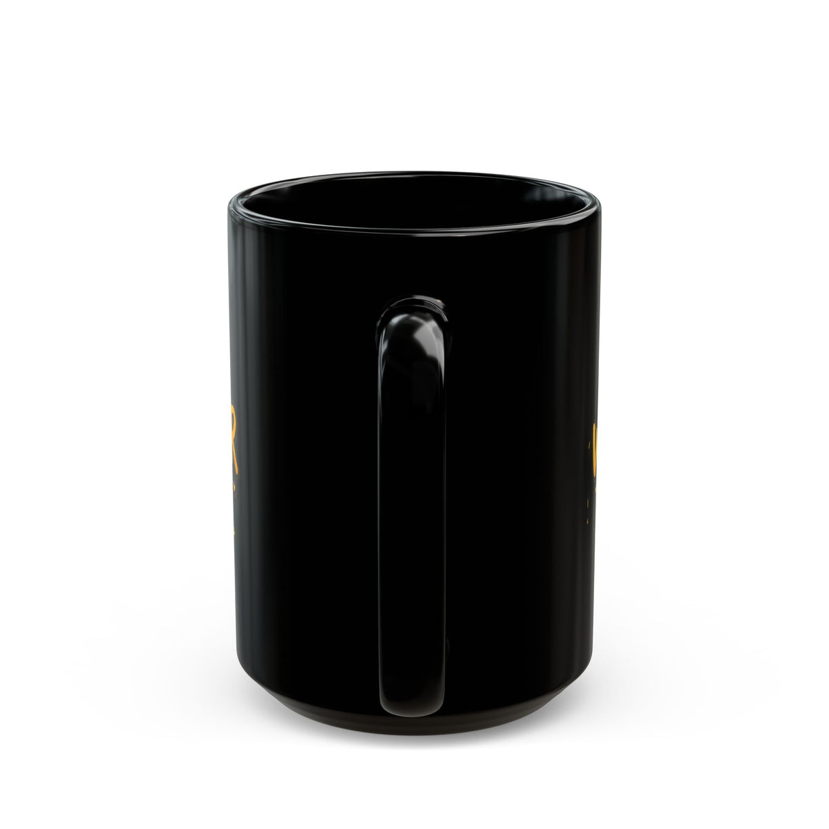 Childhood Cancer Awareness Black Mug — "Little Warrior Big Hope" 11oz/15oz