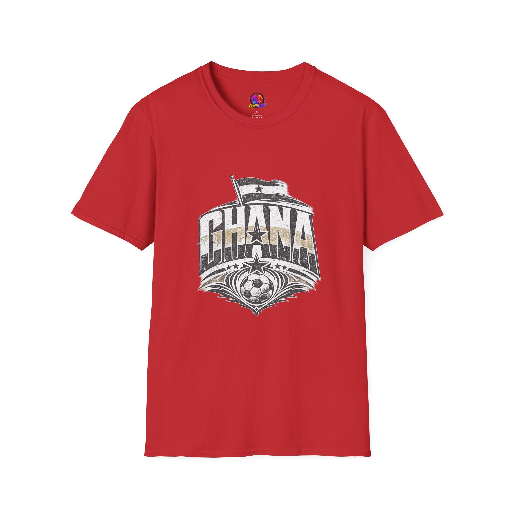 Ghana Vintage Flag T-Shirt — Retro Ghana Pride Graphic Tee