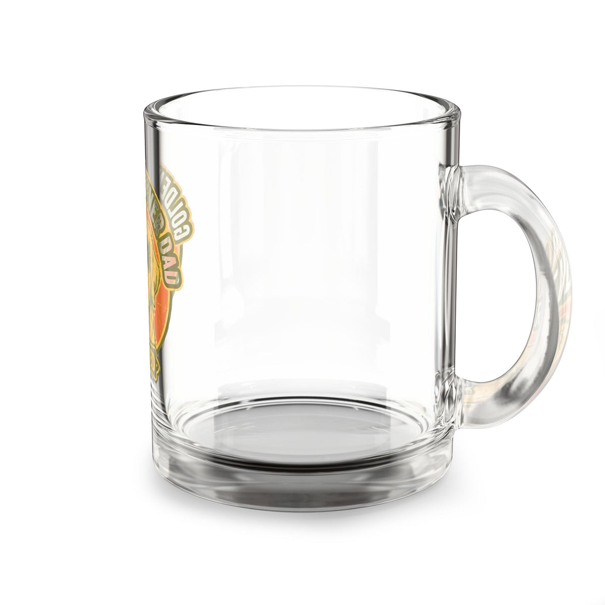 Funny Glass Mug Golden Retriever Dad Certified Glass Mug — 10oz Dog Lover Coffee Cup