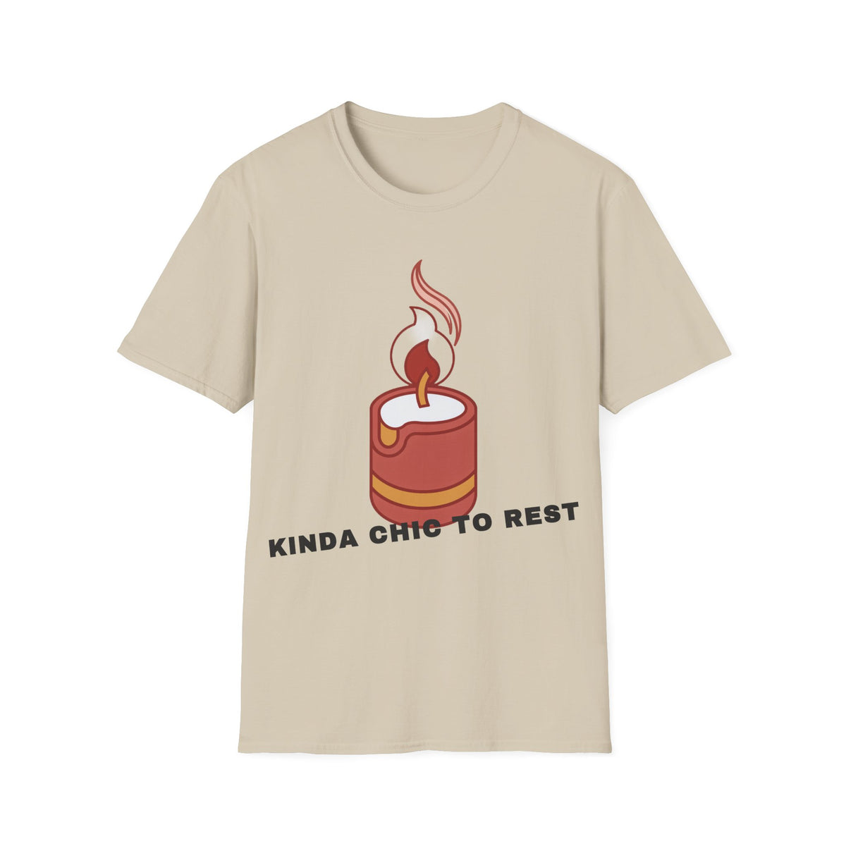 Candle Graphic T-Shirt — 'Kinda Lit' Cozy Candle Tee - Trending Now - September 2026