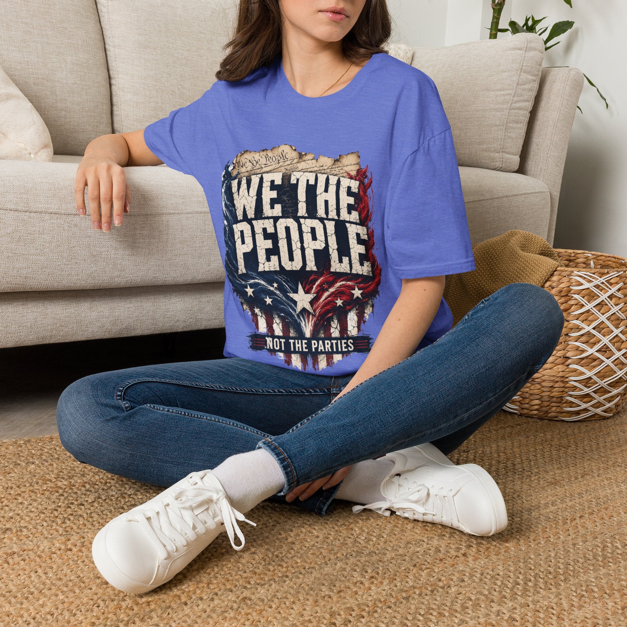 We The People T‑Shirt — Patriotic Americana Tee with ‘We The People’ Design