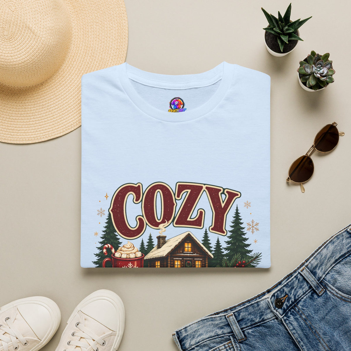 Cozy Cabin Christmas T-Shirt