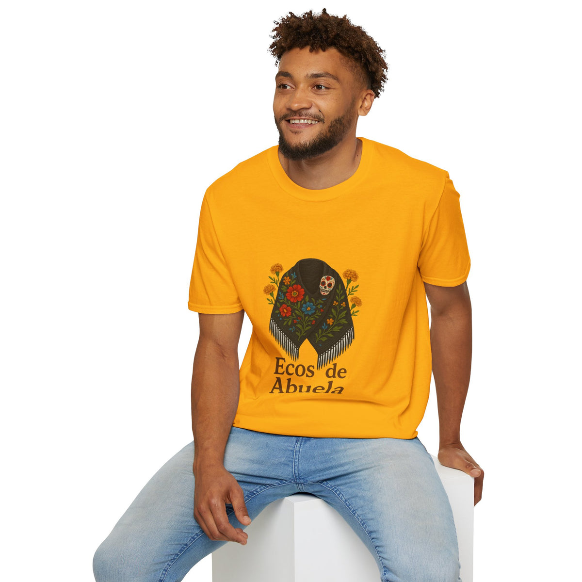 'Ecos de Abuela' Floral Graphic T-Shirt — Spanish Grandma Gift - Trending Now - October 2026