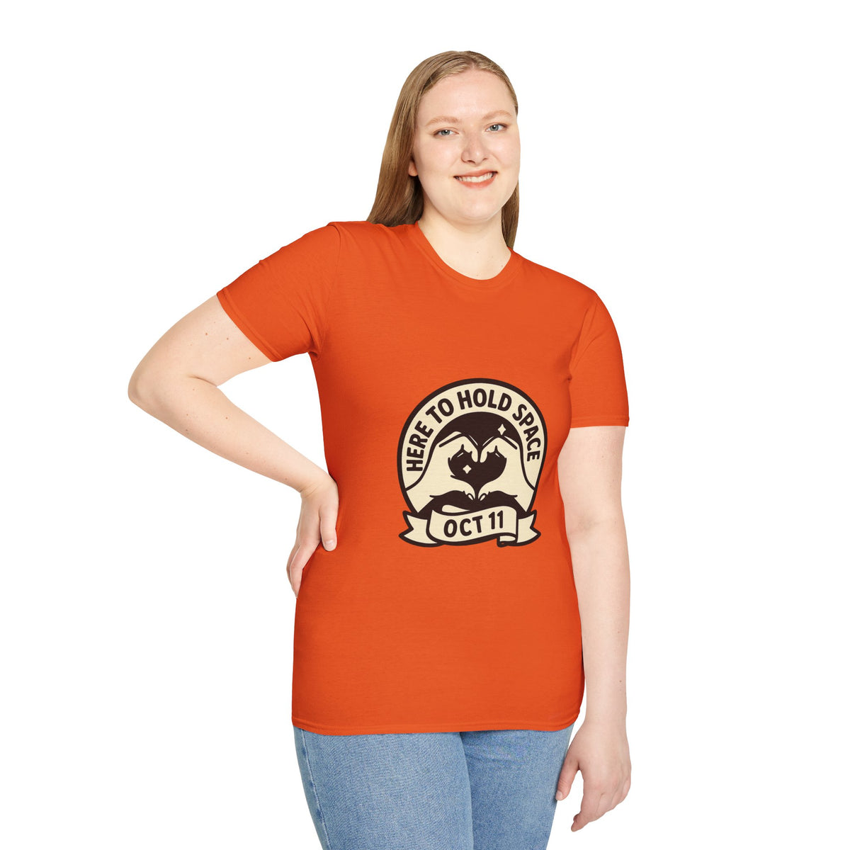 Sea Turtle Rescue Badge T-Shirt — "Here to Hold Space" Oct 11 - Trending Now - October 2026