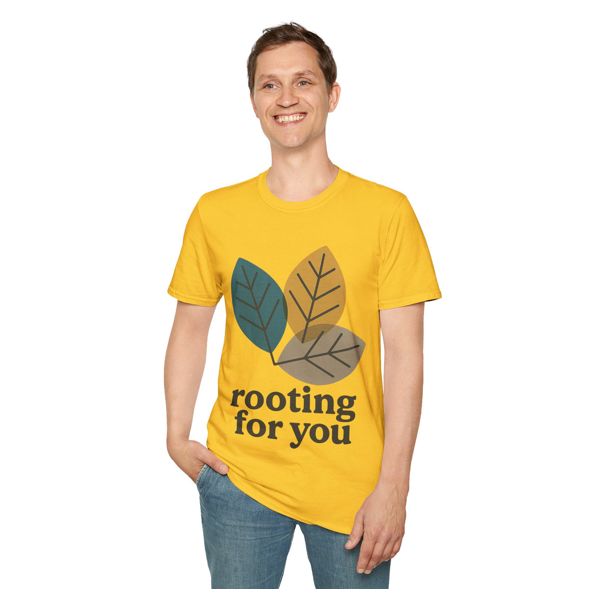 Leaf Trio T-Shirt — 'Rooting for You' Botanical Graphic Tee - Trending Now - September 2026