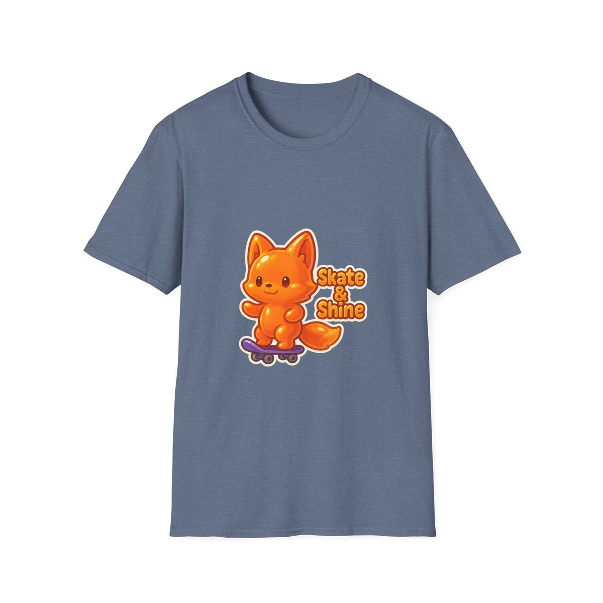 Cute Orange Fox Skateboard T-Shirt — "Gotta Skate" Graphic Tee - Trending Now - October 2026