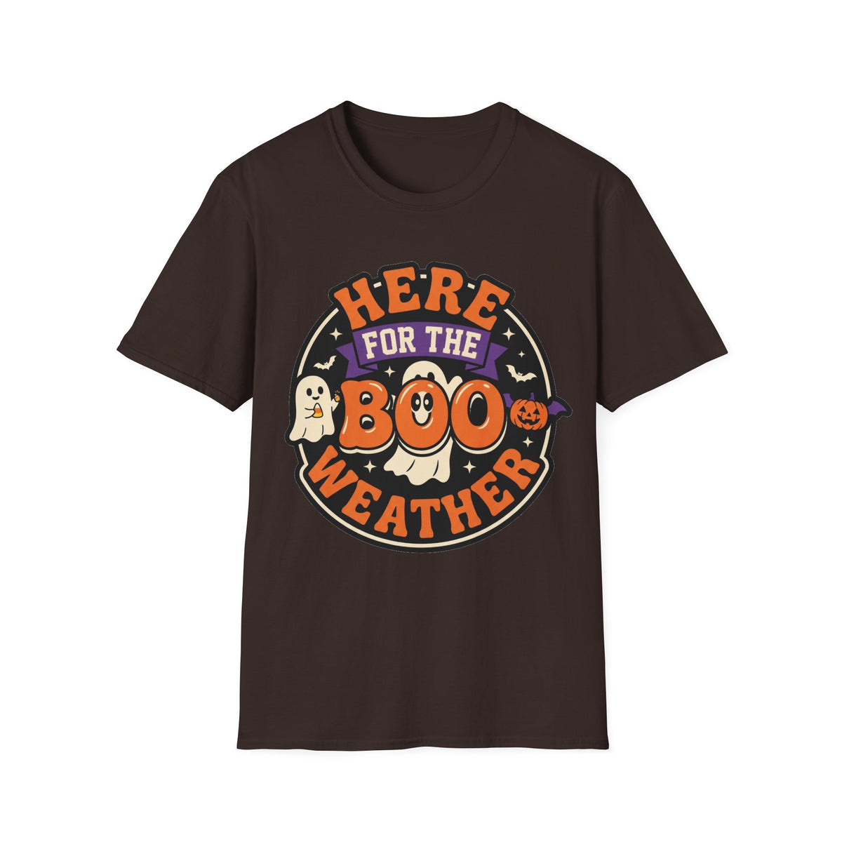 Halloween 'Here for the Boo Weather' T-Shirt - Trending Now - August 2026