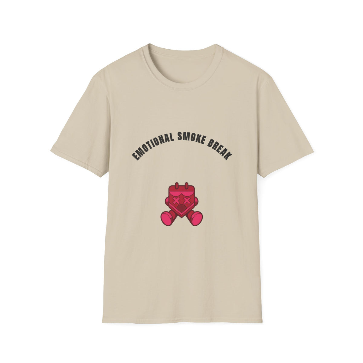 Emotional Smoke Break T-Shirt — Funny Self-Care Graphic Tee with Heart Character - Trending Now - September 2026