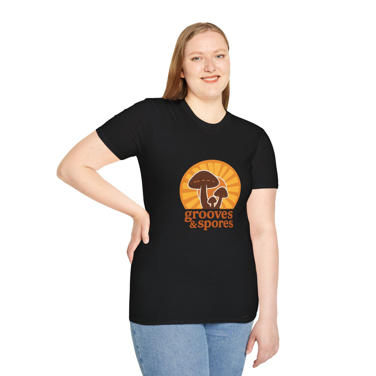 Vintage Mushroom T-Shirt — 'Grooves & Spores' Retro Psychedelic Tee - Trending Now - August 2026