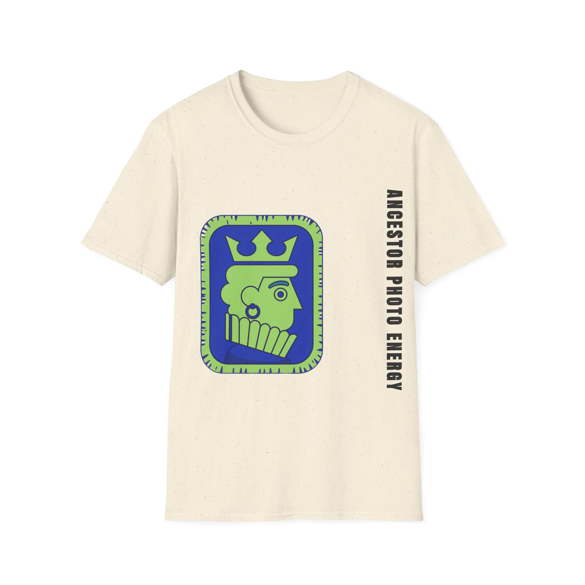 King Checkerboard Graphic T‑Shirt — Bold Green & Blue Chess King Design - Trending Now - September 2026