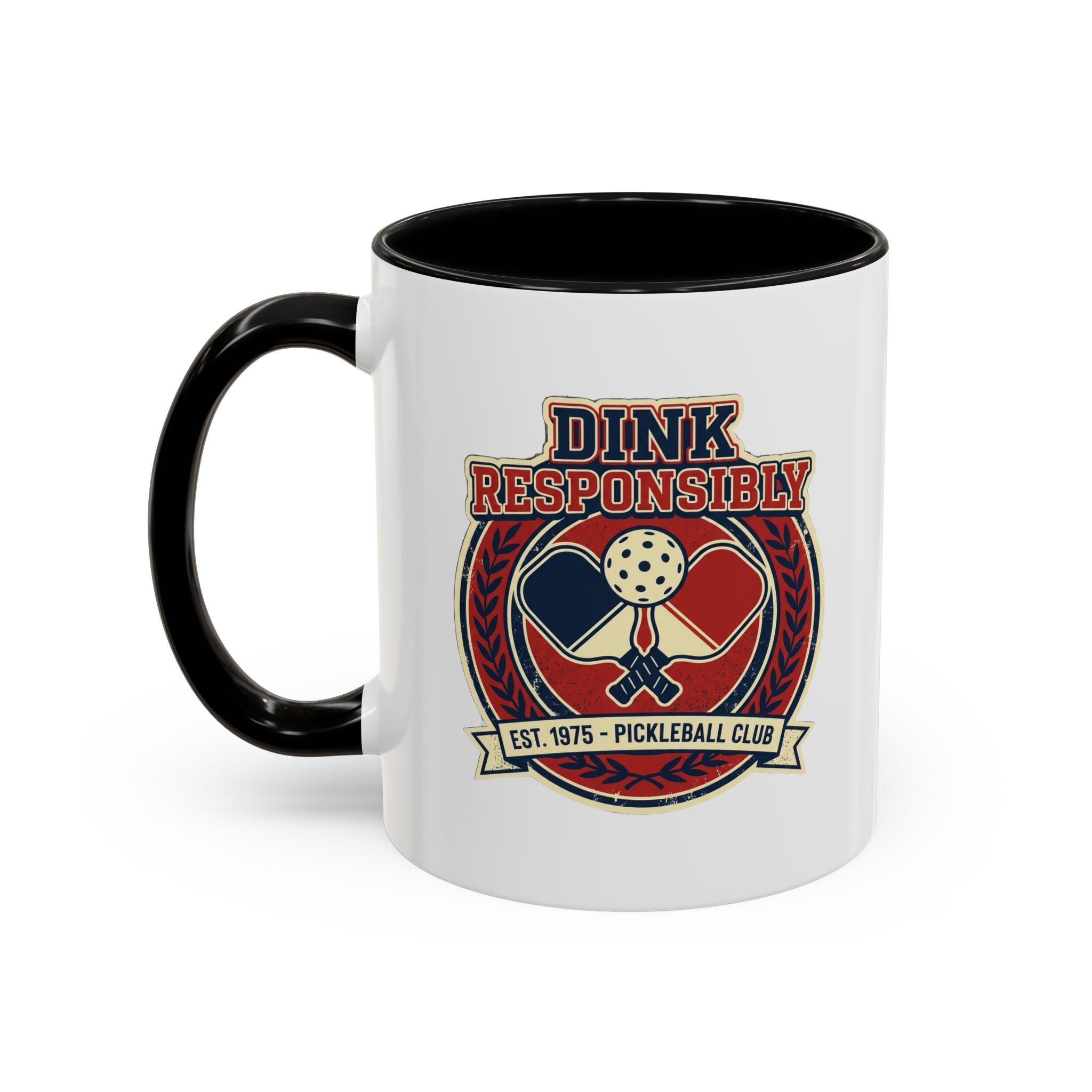 Funny Pickleball Coffee Mug - "Dink Responsibly" Accent Mug