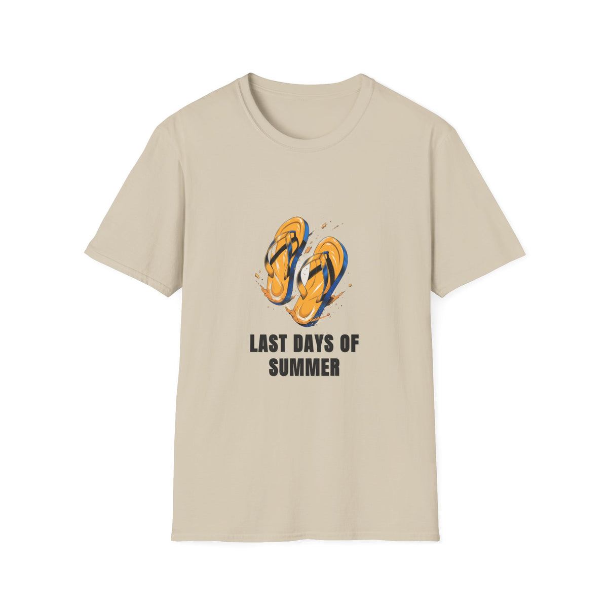 T-Shirt — Last Days of Summer Flip Flops Graphic Tee - Trending Now - August 2026