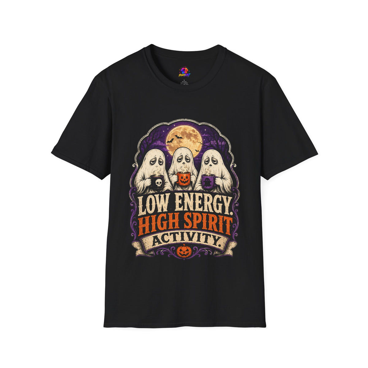 Halloween Low Energy High Spirit Unisex Softstyle T-Shirt