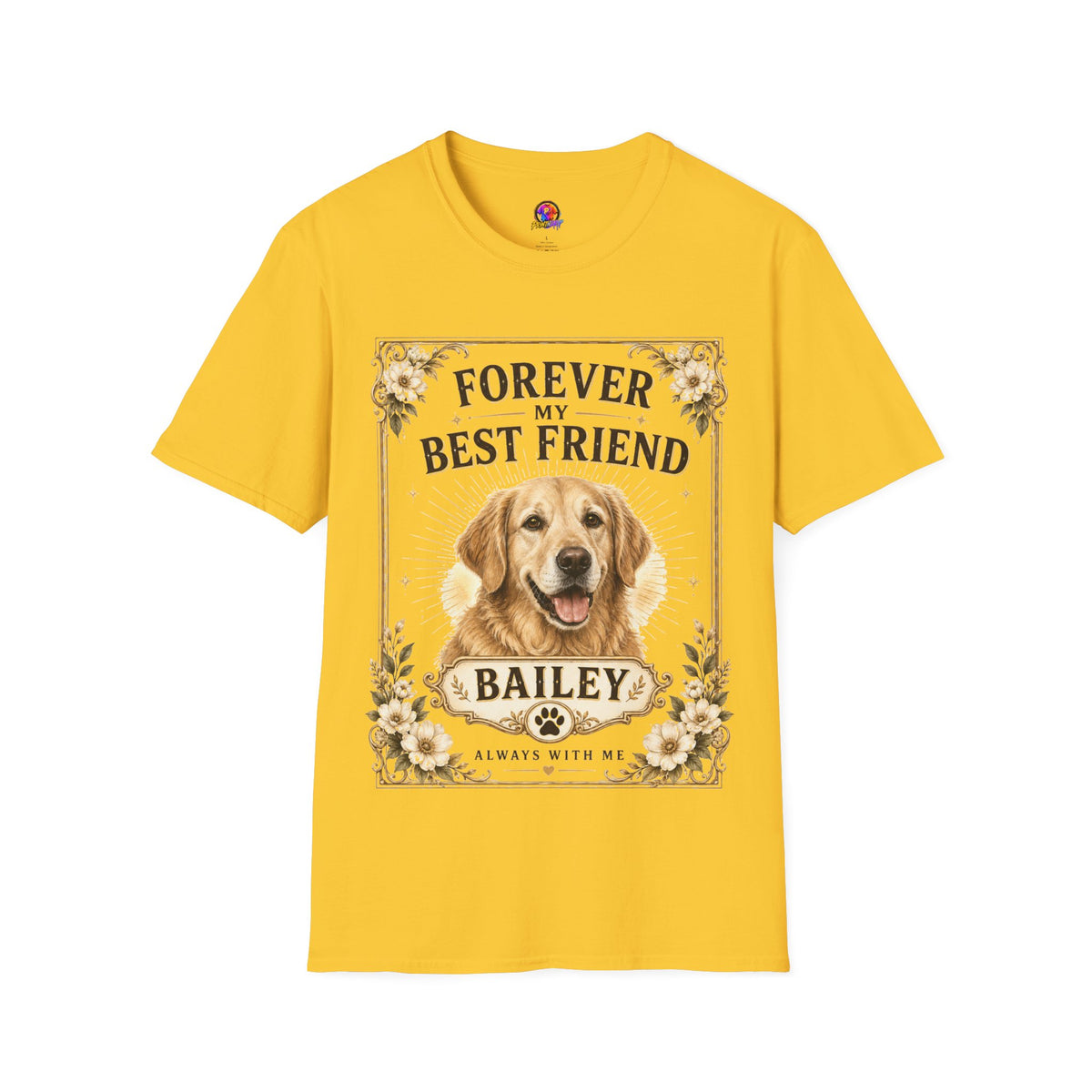 Forever My Best Friend Dog T-Shirt — Personalized Golden Retriever Tribute