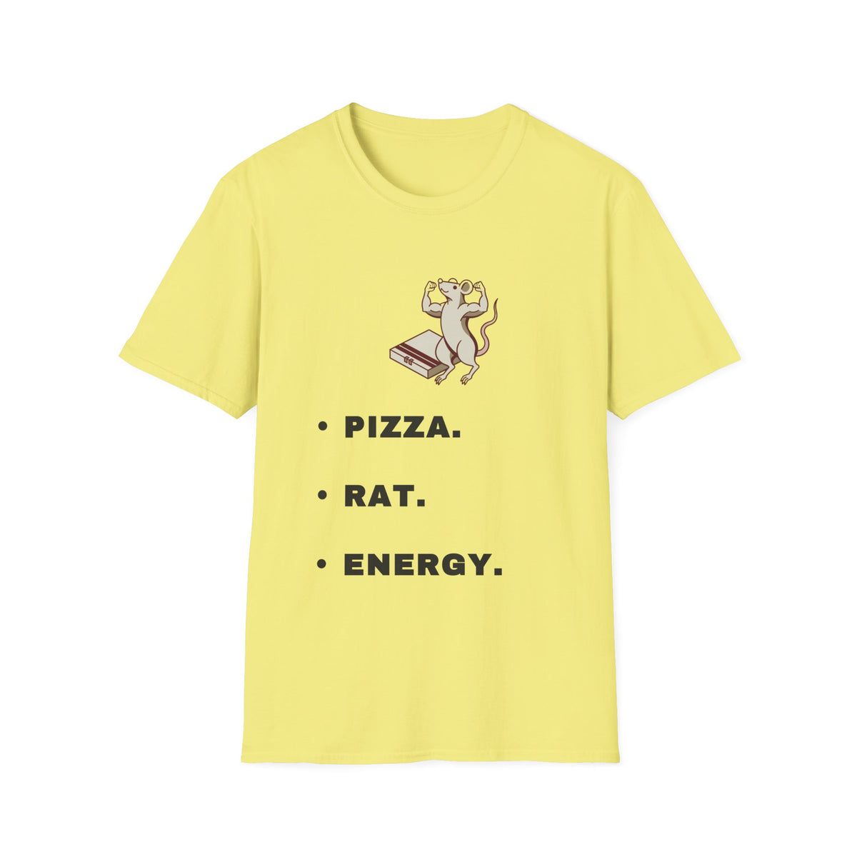 Pizza. Rat. Energy. T-Shirt — Cute Dancing Rat Pizza Graphic Tee - Trending Now - September 2026