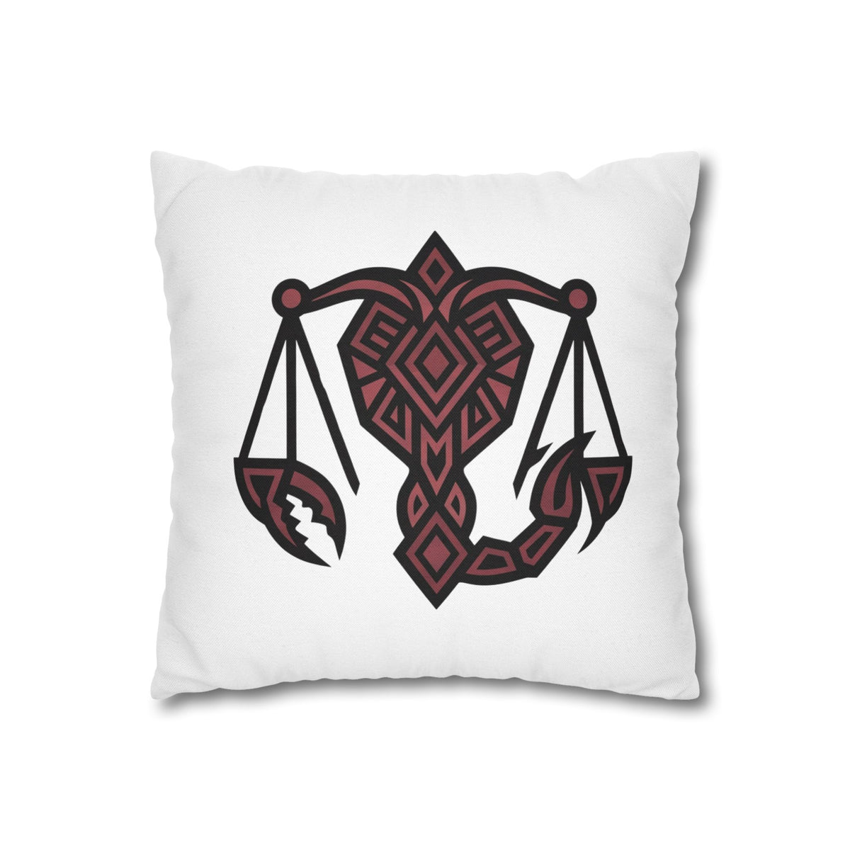 Scorpio Zodiac Scales Decorative Pillowcase — Tribal Scorpio-Style Design