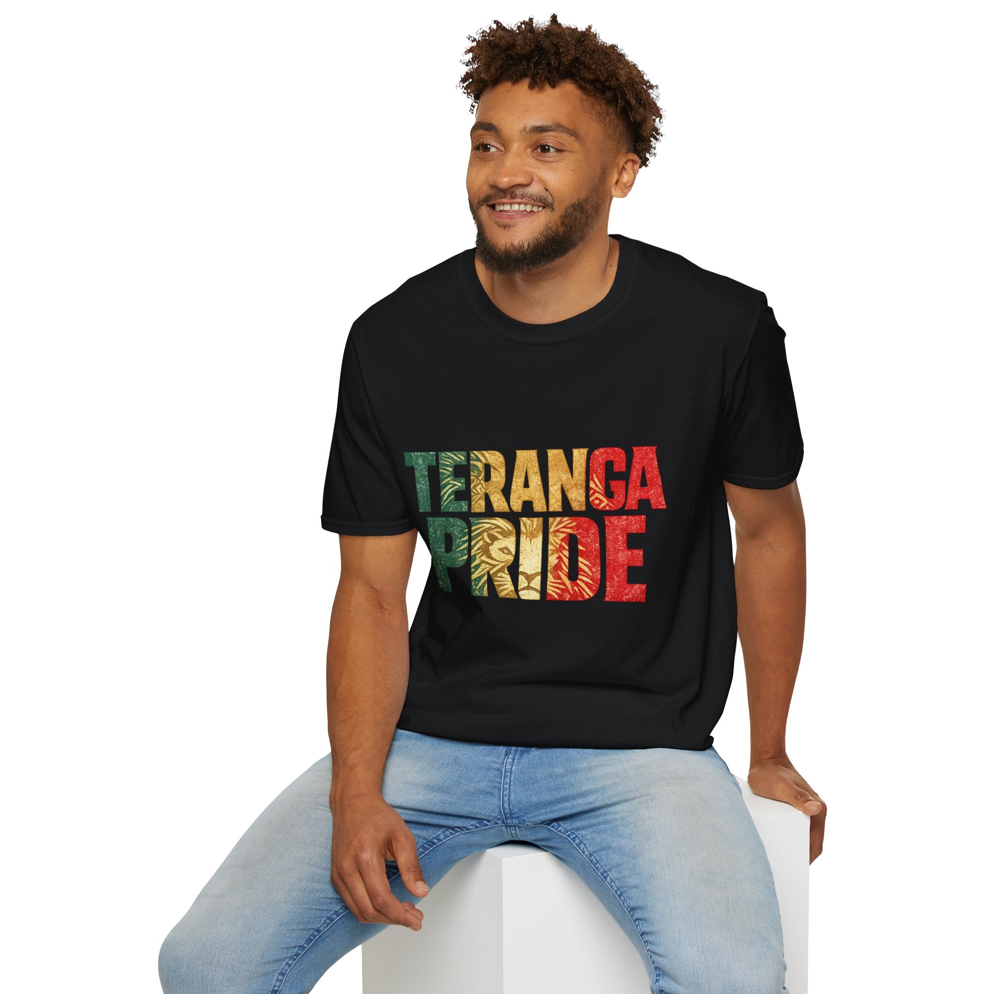 Senegal Teranga Pride T-Shirt — Senegal Flag Colors & Lion Graphic