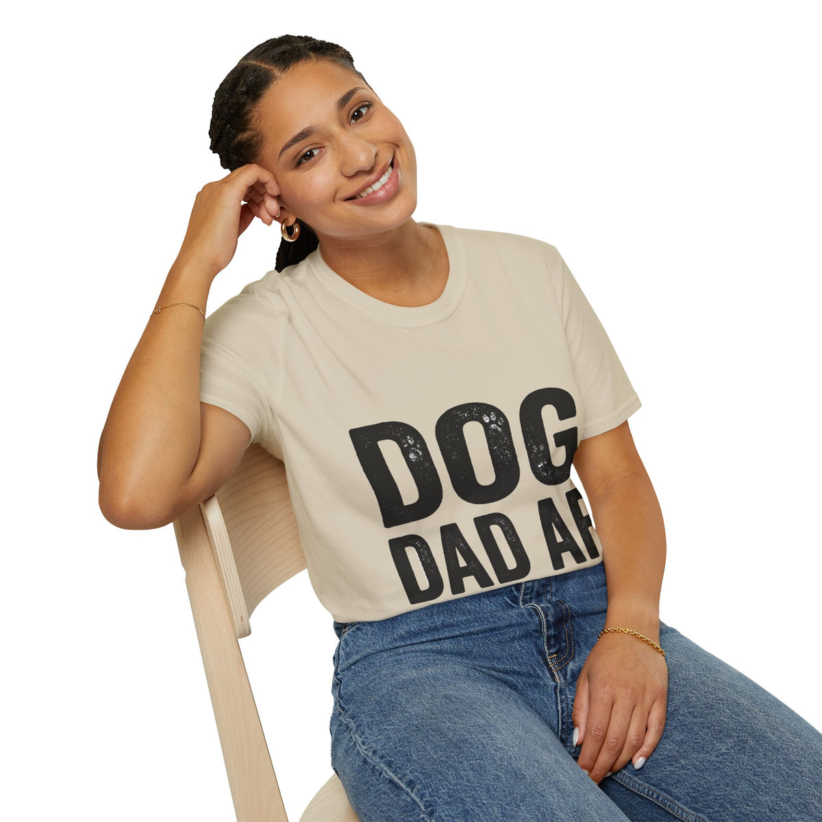 Dog Dad Af Unisex Softstyle T-Shirt